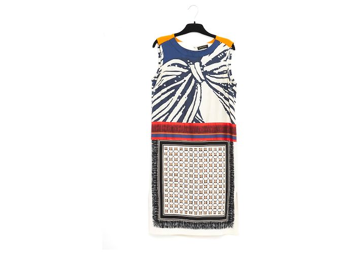 Vionnet vestido pañuelo de seda fr36/38 Multicolor