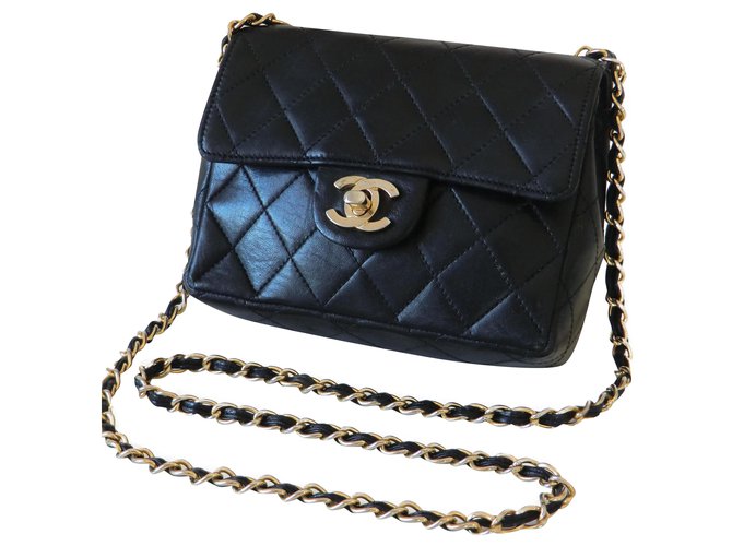 Chanel Timeless mini bag Black Lambskin  ref.229562