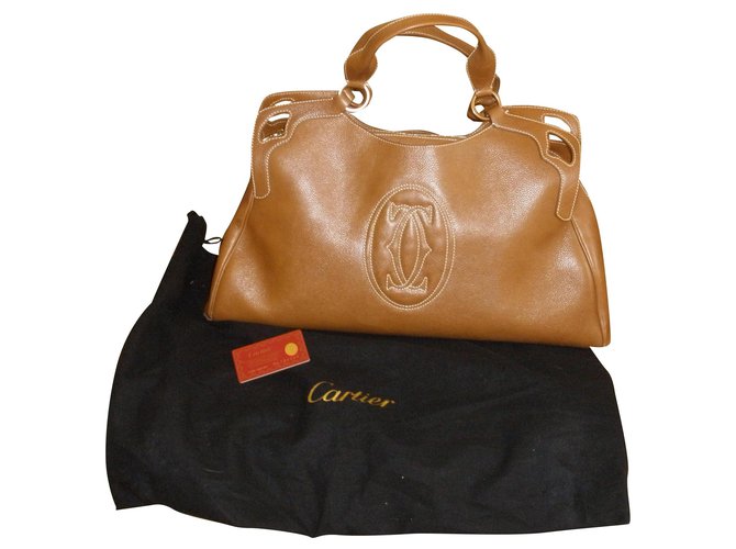 Cartier Handbags Caramel Leather  ref.273341