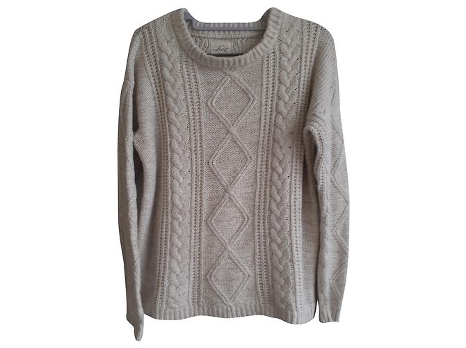 Jersey de algodón acanalado Levi's Eggshell Blanco roto 
