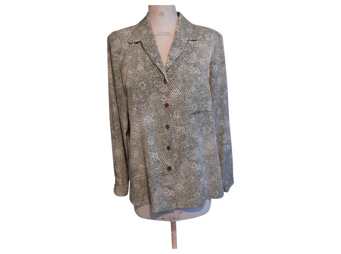 Autre Marque Mayerline Blouse Python Print Polyester