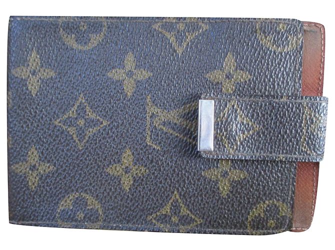 Louis Vuitton Monogram canvas checkbook holder. Brown