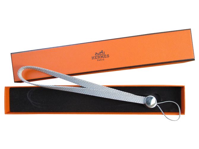 Hermès Ipso, wrist strap. Silver hardware
