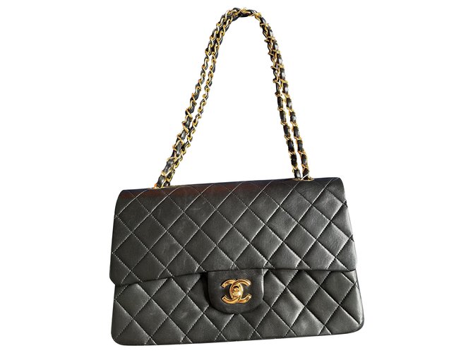 Timeless Chanel senza tempo Nero Agnello Pelle  ref.273819