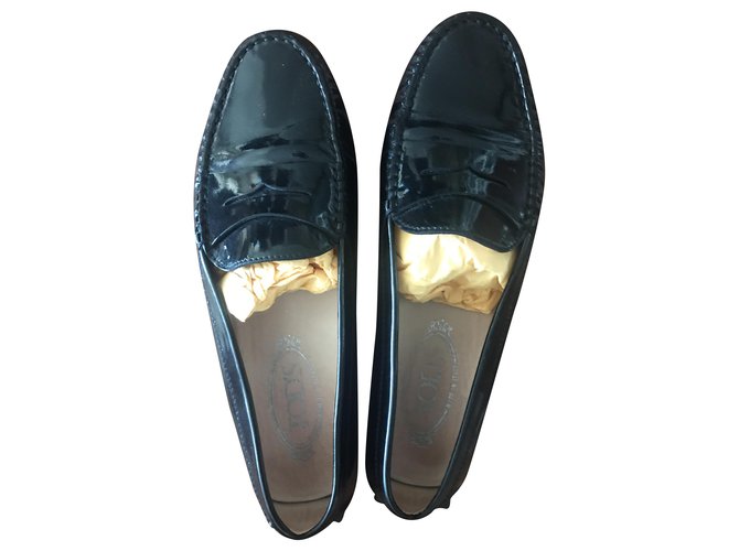Tod's TODS SNEAKERS Black Varnish  ref.273868