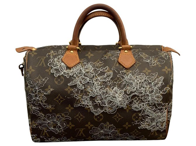 Louis Vuitton Speedy monogram limited edition bag Brown Cloth  ref.273949