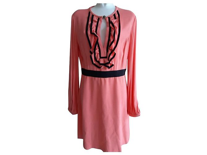 Autre Marque Atos Lombardini vestido boho chic Fuschia