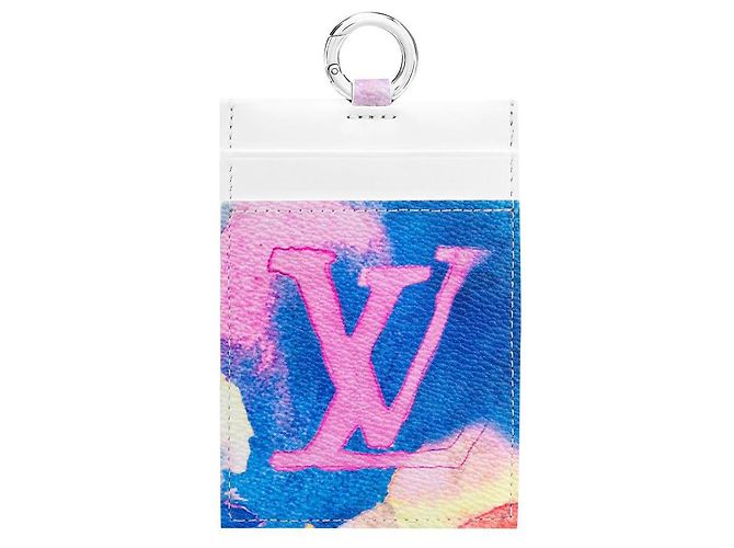 Louis Vuitton LV watercolor card holder on strap Multiple colors