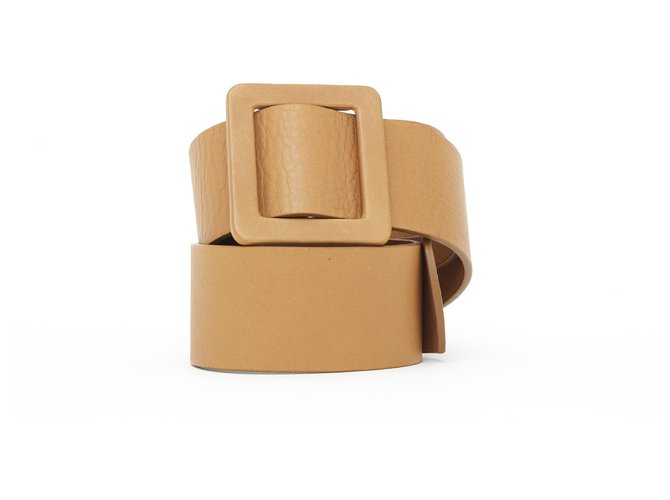 Marni BEIGE GOLD T75 Bege Caramelo Couro  ref.274133