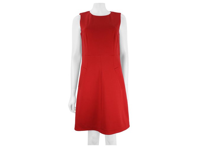 Diane Von Furstenberg DvF Capreena dress Red Viscose  ref.274244
