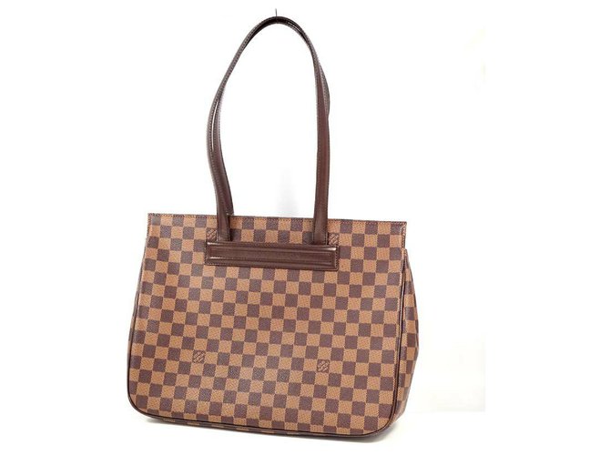 LOUIS VUITTON Damier Ebene Parioli PM Shoulder Tote Bag