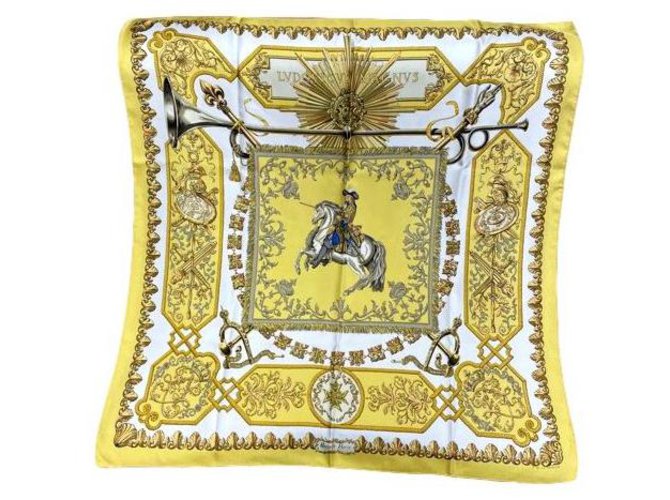 Vintage Hermes Lvdovicvs Magnvs Silk Scarf Hermes Square Scarf 