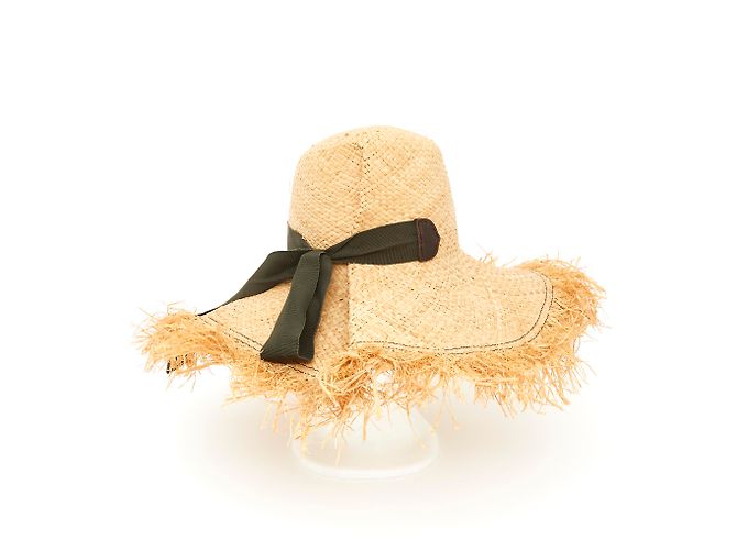 Autre Marque Lola Hats Straw Hat Khaki Size 57 Beige
