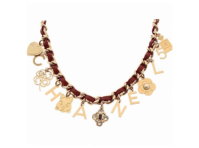 Chanel Halsketten Gold hardware Metall  ref.274341