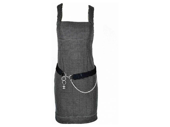Chanel Dresses Dark grey Viscose  ref.274343
