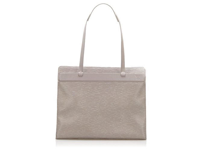 Louis Vuitton Gray Epi Croisette GM Grey Leather  ref.274392