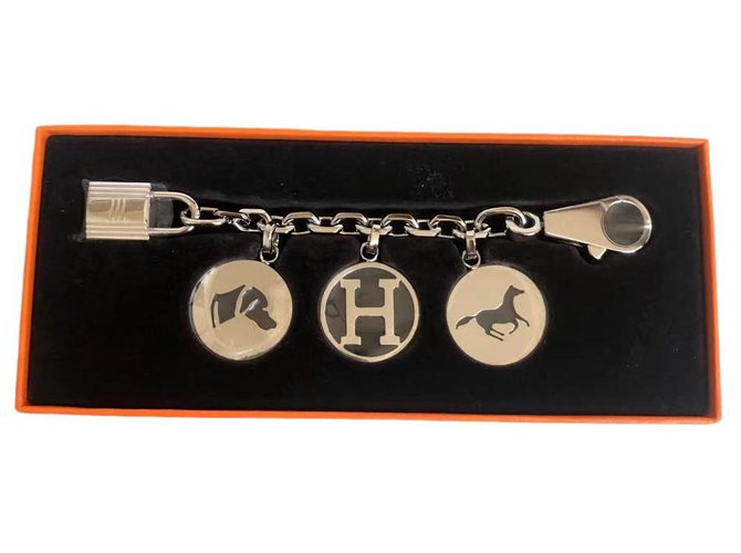 Hermès Hermes Breloque Bag Charm Silver hardware Metal  ref.274515
