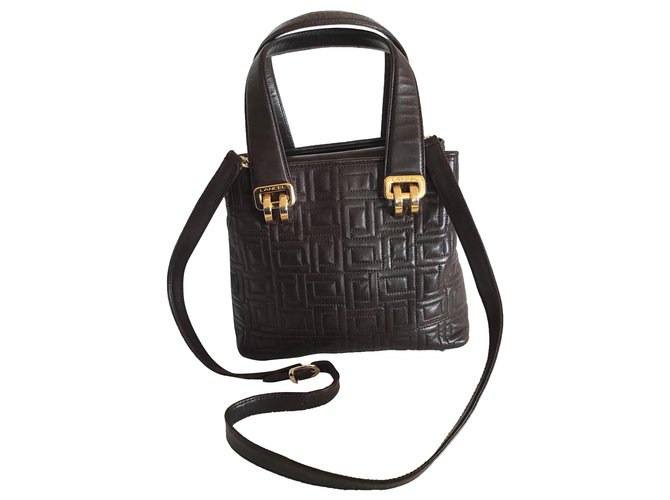 Lancel Handbags Dark brown Leather  ref.274628