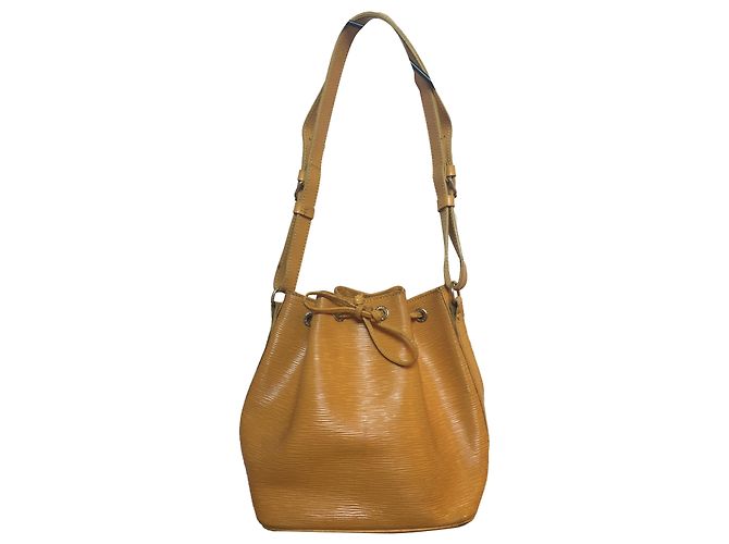Noe Louis Vuitton Borsa Noé in pelle Epi gialla Giallo