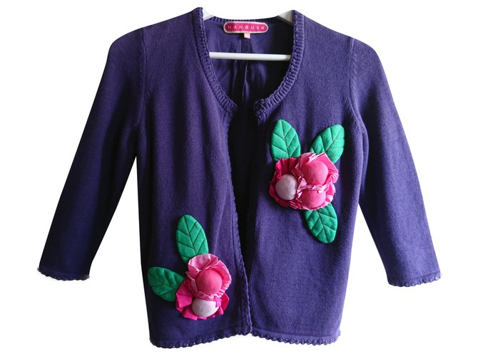 Manoush Knitwear Purple Cotton  ref.274653