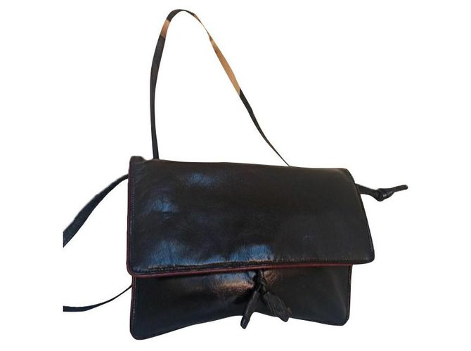 Bottega Veneta Vintage shoulder bag Black Leather  ref.274752