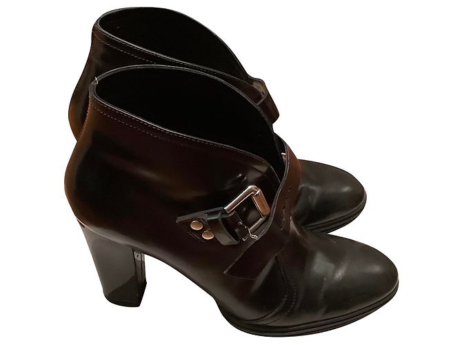 Botas Hogan de cuero negro 36 IT