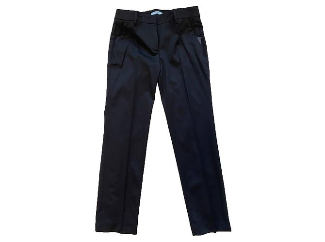 Prada Black Wool Pants Size 40
