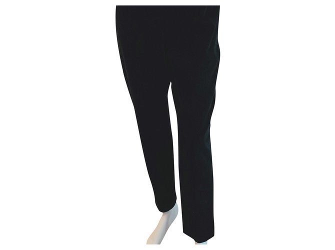 Marella Un pantalon, leggings Velours Noir  ref.274841