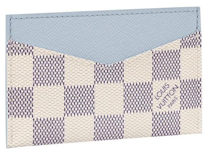Louis Vuitton Titular do cartão LV Daily azul Couro  ref.274944
