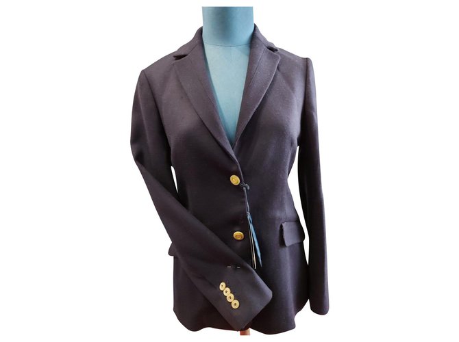 Façonnable Jackets Navy blue Wool  ref.275057