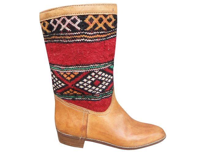 Autre Marque Vintage Camargue Stiefel p 41 Hellbraun