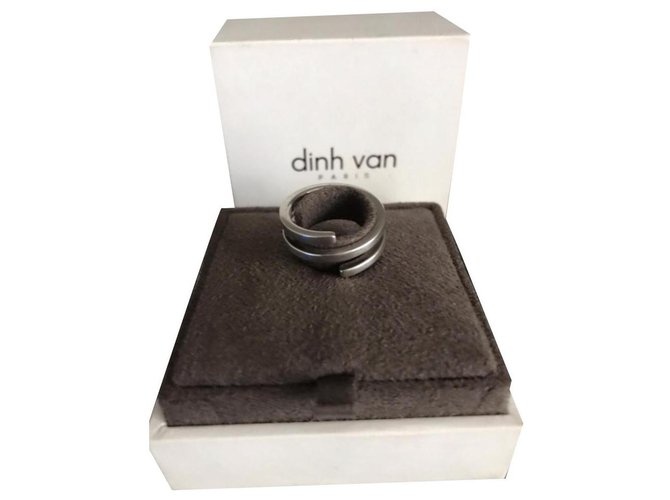 Dinh Van Spiral ring Silvery Silver  ref.275175