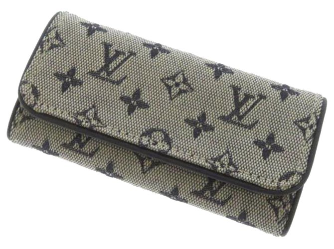 Louis Vuitton monogramma grigio Mini Lin Multicles 4 Portachiavi Tela Panno  ref.275421