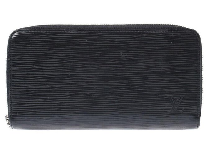 Louis Vuitton Zippy Wallet Cuir Noir  ref.275465
