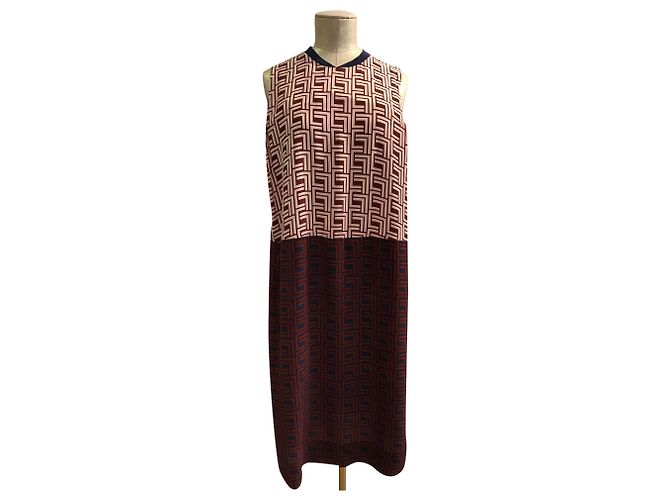 Bruuns Bazaar Geometric Pattern Viscose Dress