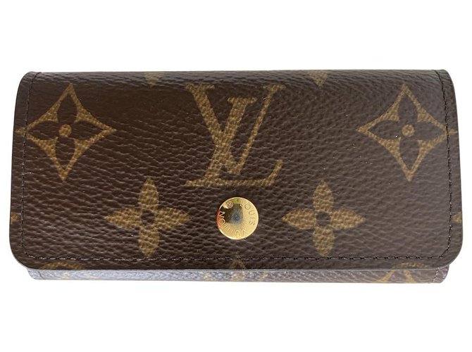 Louis Vuitton Key case Brown Cloth  ref.275542