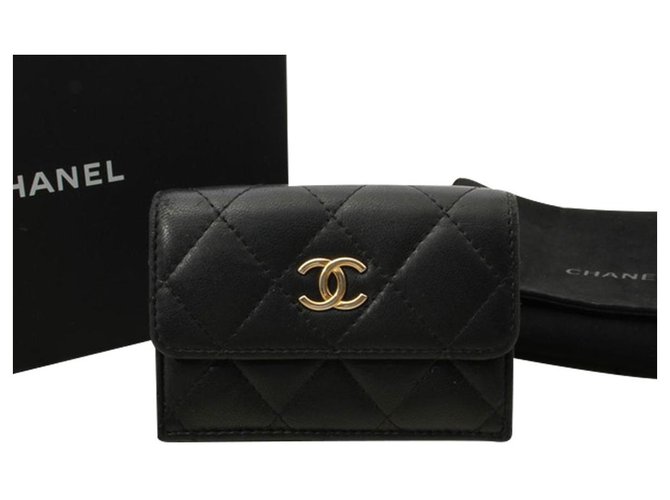 Classique Chanel Timeless Cuir Noir  ref.275543
