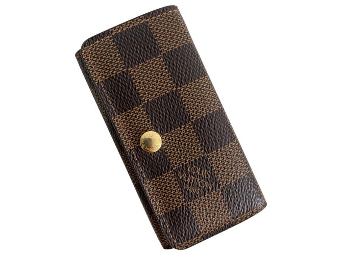 Louis Vuitton Key case Brown Cloth  ref.275545