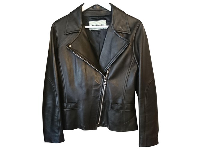 Mac Douglas Biker jackets Black Lambskin  ref.275583