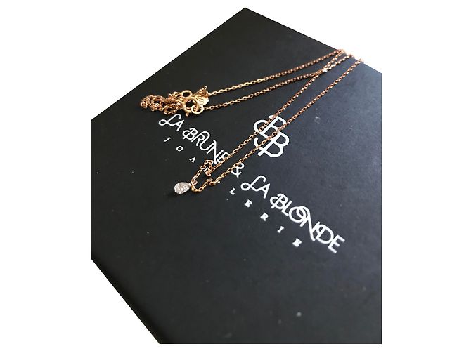 La brune & La blonde Collares Gold hardware