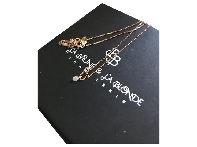 La brune & La blonde Necklaces Gold hardware Pink gold  ref.275589