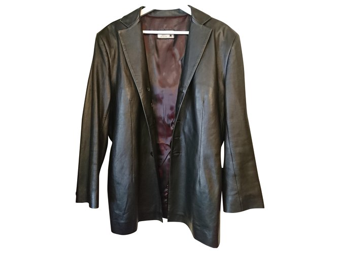 Autre Marque Blazers Jackets Black Lambskin  ref.275608