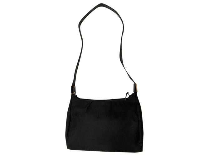 Dior Bolsos de mano Negro Lienzo  ref.275654