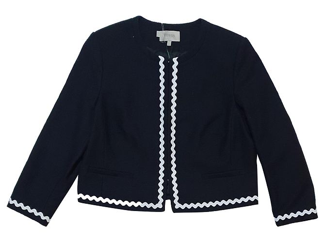 Blazer Hobbs London Melonie Blu Navy in Cotone
