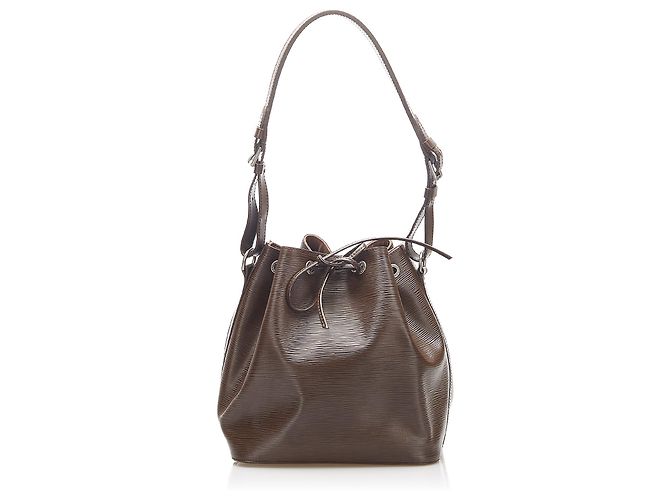 Louis Vuitton Brown Epi Noe Marrom Castanho escuro