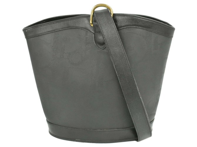 DIOR handbag Black Leather  ref.275925