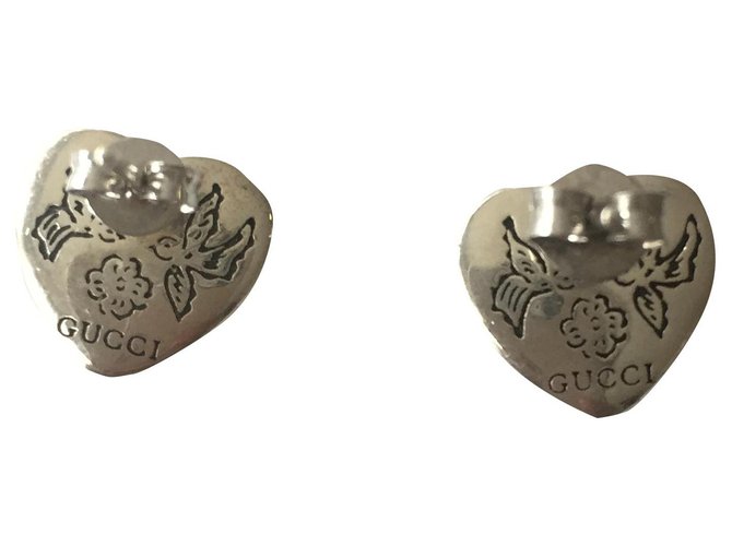 Gucci earrings Silvery Silver  ref.275941