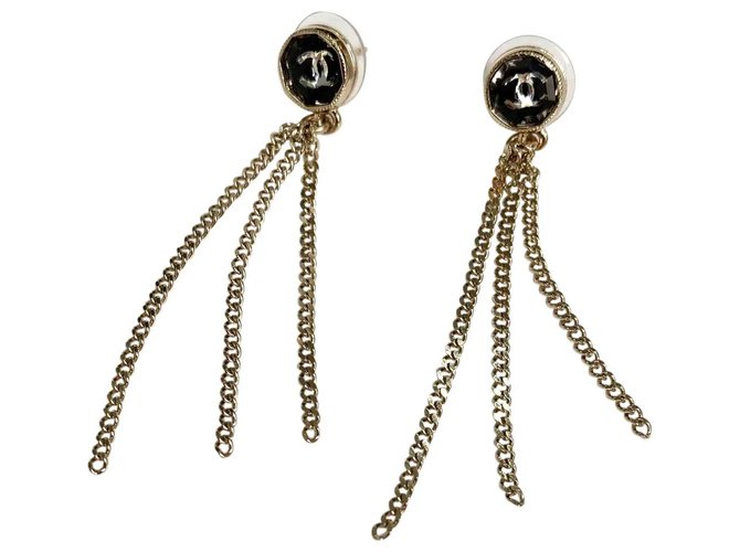 Chanel Earrings Golden Metal  ref.276016