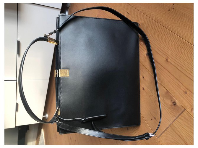 Bolso satchel de cuero negro Le Dix de Balenciaga Becerro  ref.276066