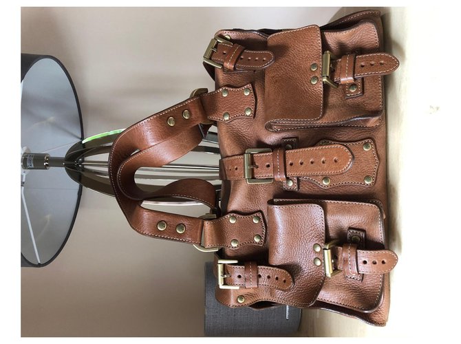Mulberry Brown Roxanne Leather Handbag Pony-style calfskin  ref.276150